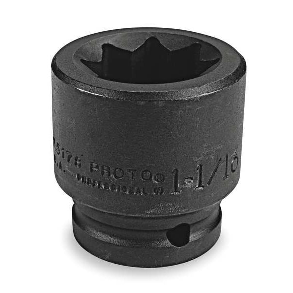 Proto 3/4 in Drive Impact Socket 15/16 in Size, Standard Socket, black oxide - J07515S
