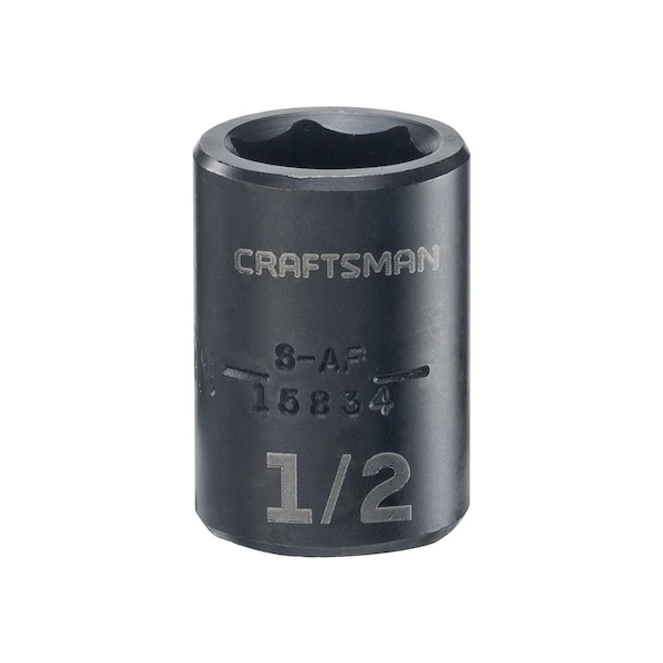 Craftsman Sockets, 3/8" Drive 1/2" SAE Impact Shal - CMMT15834