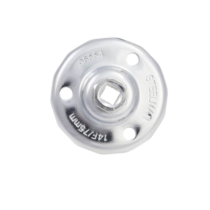 Steelman 75 mm. x 14 Flute Oil Filter Cap Wrench, Chrome - 96664