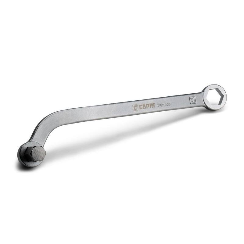 Capri Tools 14 mm Box End x 17 mm Hex Driver Steel Oil Drain Plug Wrench Compatible with Most BMW and Mercedes-Benz - CP21505