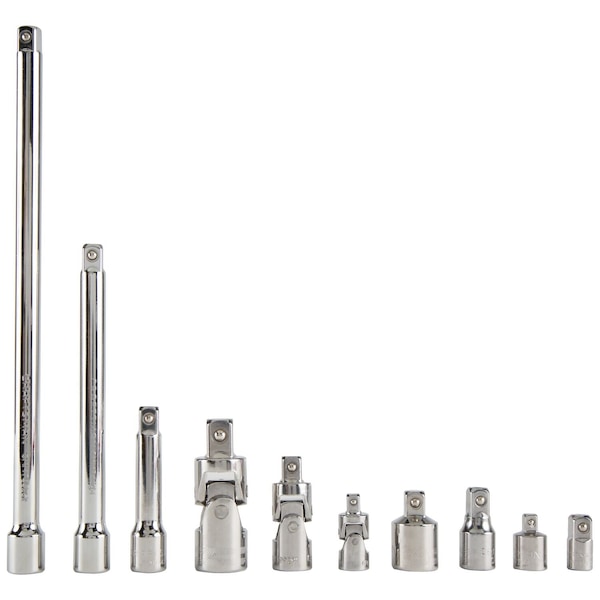 Craftsman 1/4 | 1/2 | 3/8 Drive Sockets, 10-pc 3 Drive Accessory Set, 10 pcs - CMMT42351