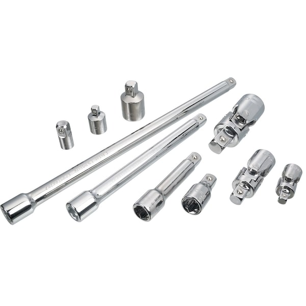 Craftsman 1/4 | 1/2 | 3/8 Drive Sockets, 10-pc 3 Drive Accessory Set, 10 pcs - CMMT42351