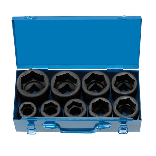Grey Pneumatic SKT SET 1" DRIVE 9 PIECE STANDARD "JUMBO - GP9159