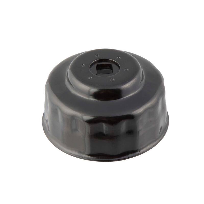 Steelman 74 mm x 15 Flute Oil Filter Cap Wrench in Black - 06117