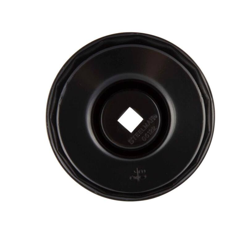 Steelman 80 mm x 15 Flute Oil Filter Cap Wrench in Black - 06122