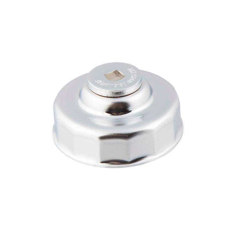 Steelman 75.6 mm x 14 Flute Oil Filter Cap Wrench in Chrome - 95989