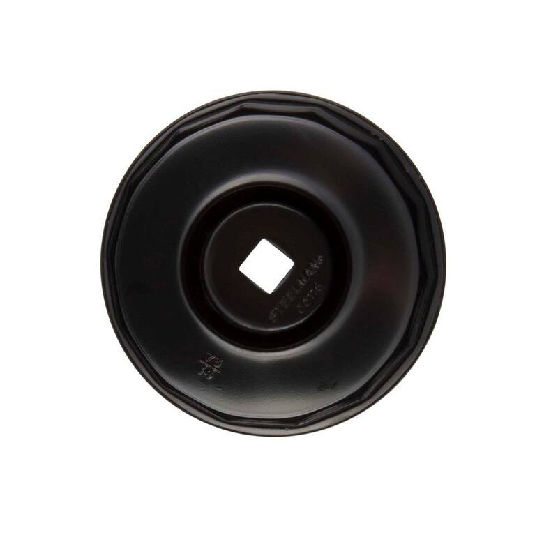 Steelman 73 mm x 14 Flute Oil Filter Cap Wrench in Black - 06116