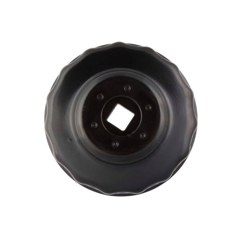 Steelman 75/77 mm x 15 Flute Oil Filter Cap Wrench in Black - 06118