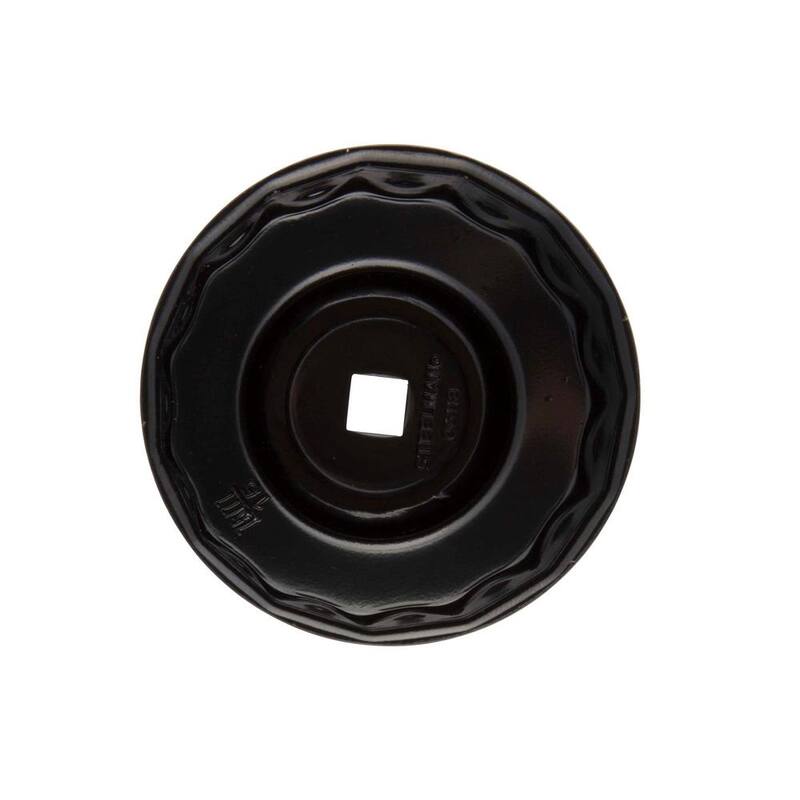 Steelman 75/77 mm x 15 Flute Oil Filter Cap Wrench in Black - 06118