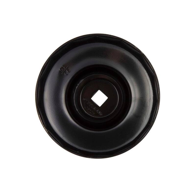 Steelman 90 mm x 15 Flute Oil Filter Cap Wrench in Black - 06128