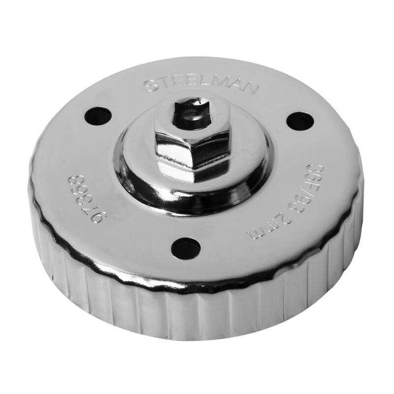 Steelman 93.2 mm. x 36 Flute Mazda Snug Fit Oil Cap Wrench in Chrome - 97368