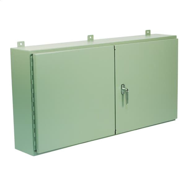 Wiegmann Carbon Steel Electrical Enclosures, 42 in H, 12 in D, 42 in W, NEMA 12, Hinged - WA424212WF
