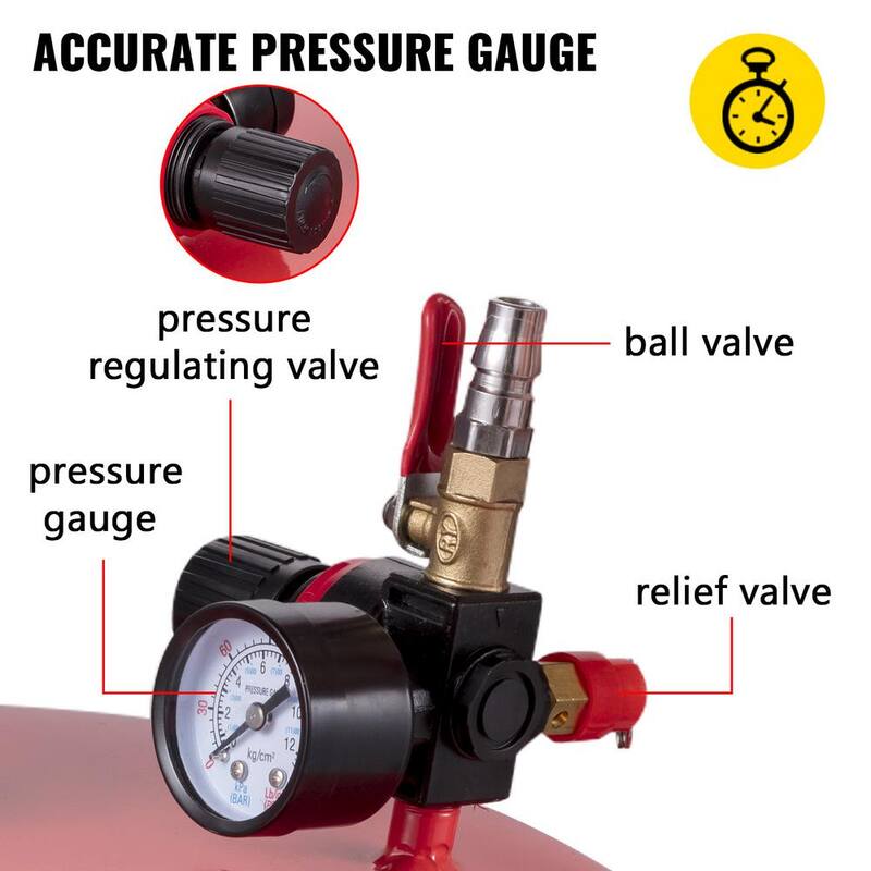 VEVOR Waste Oil Drain Tank 20 Gal. Oil Change Container Air Operated Adjustable Funnel Height with Pressure Regulate Valve - QCPJLHDYF20MCYI8JV0