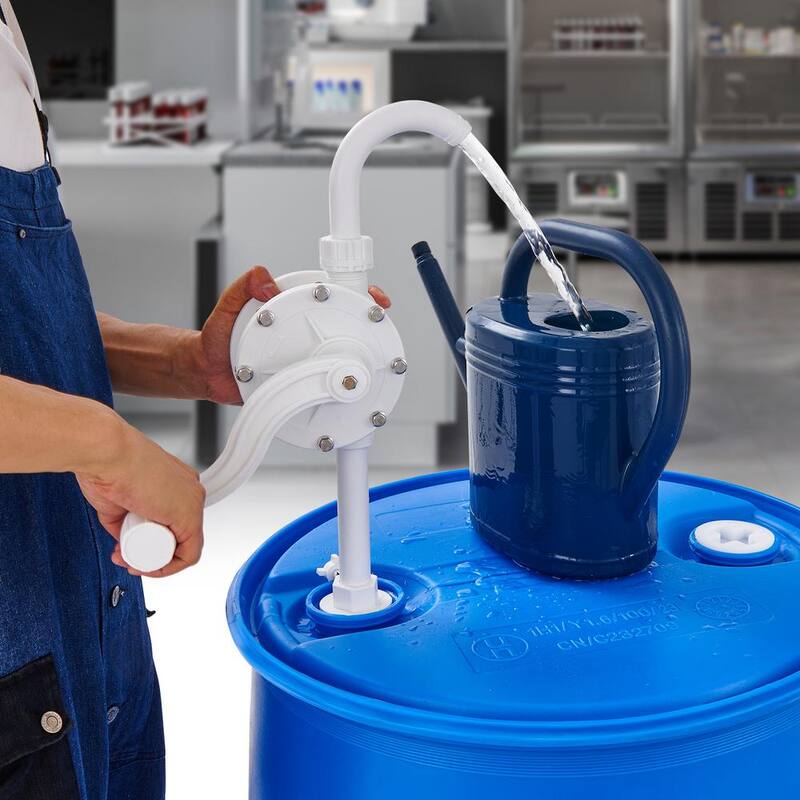 VEVOR 5 gal. - 55 Gal. Drum Pump Rotary Barrel Pump 6.5 GPM Flow for Fast Transfer of Water, Alcohol, Corrosive Liquids - SDTBSYSPP8555XKCVV0