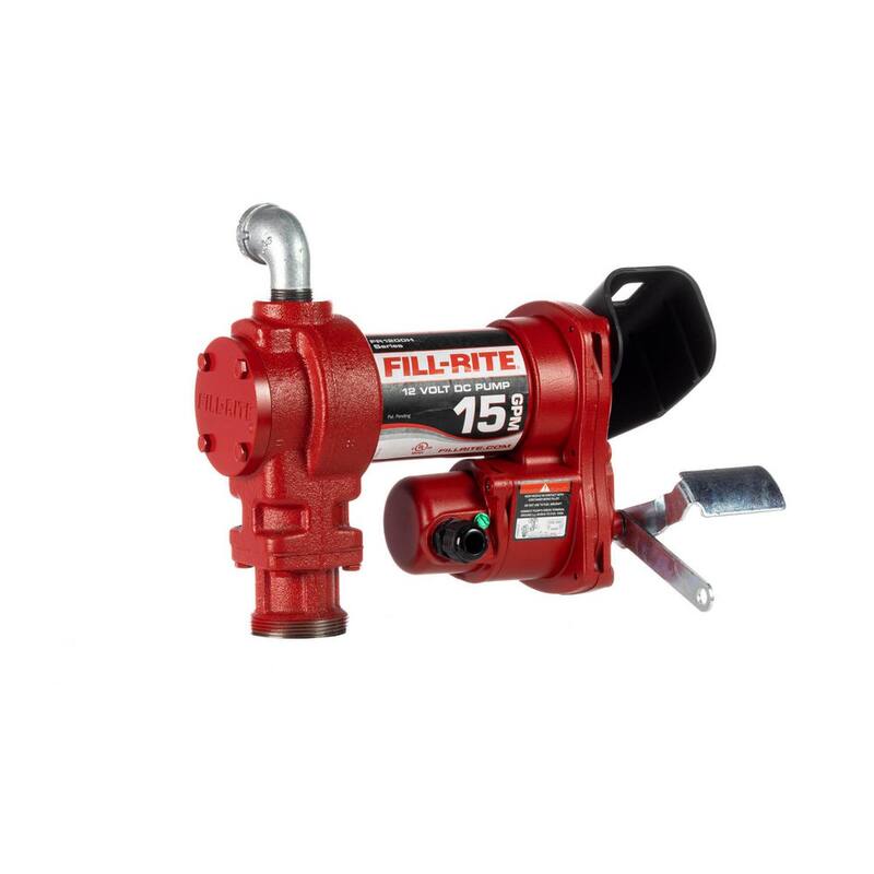 FILL-RITE 12-Volt 15 GPM 1/4 HP Fuel Transfer Pump (Pump Only) - FR1204H