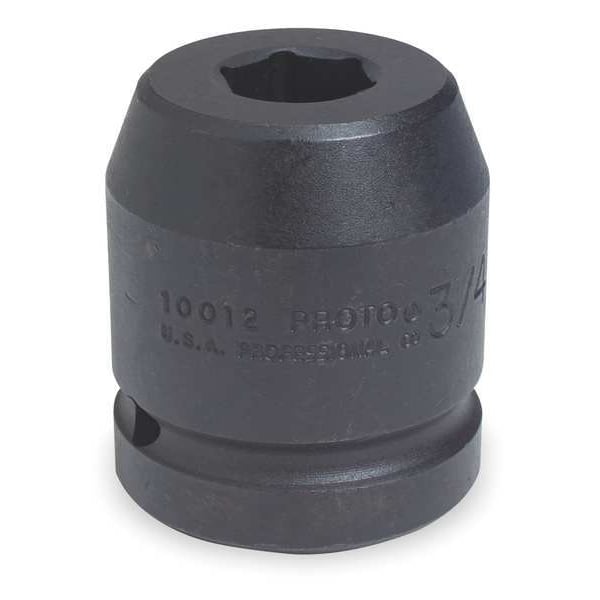 Proto 3/4 in Drive Impact Socket 2 1/16 in Size, Standard Socket, black oxide - J07533