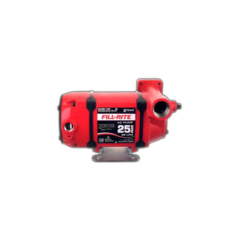 FILL-RITE 120-Volt 25 GPM 1/3 HP Continuous Duty Fuel Transfer Pump (Foot Mounted) - NX25-120NF-PX