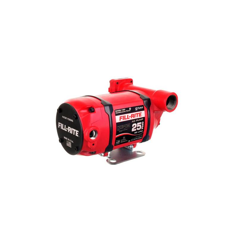 FILL-RITE 120-Volt 25 GPM 1/3 HP Continuous Duty Fuel Transfer Pump (Foot Mounted) - NX25-120NF-PX