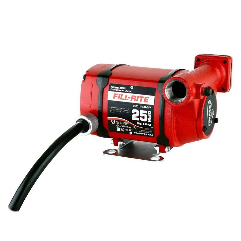 FILL-RITE 12-Volt/24-Volt 25 GPM 1/3 HP Nextec Fuel Transfer Pump (Pump Only w/Foot Mount) - NX25-DDCNF-PX