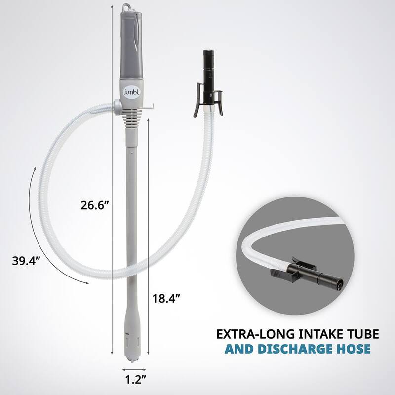 Unbranded 294.4 fl. oz. Automatic Battery Powered Fuel Transfer Pump with Auto-Stop, Portable Siphons - JUBTPASO1