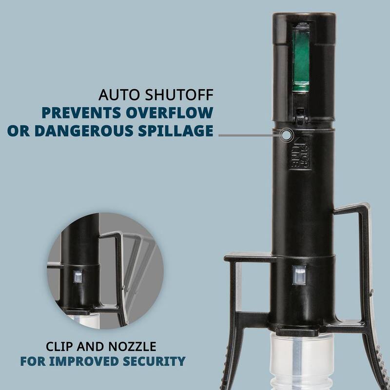 Unbranded 294.4 fl. oz. Automatic Battery Powered Fuel Transfer Pump with Auto-Stop, Portable Siphons - JUBTPASO1