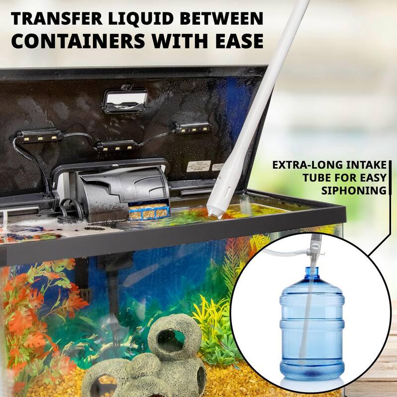 Unbranded 294.4 fl. oz. Automatic Battery Powered Fuel Transfer Pump with Auto-Stop, Portable Siphons - JUBTPASO1