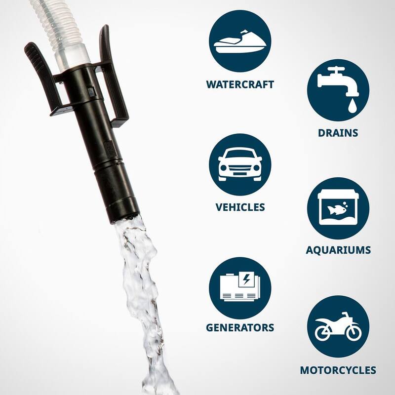 Unbranded 294.4 fl. oz. Automatic Battery Powered Fuel Transfer Pump with Auto-Stop, Portable Siphons - JUBTPASO1