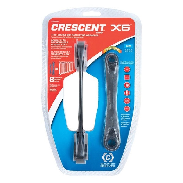 Weller Crescent 12 Point Metric Wrench Set 6.5 and 8.25 in. L 2 pk - CX6DBM2