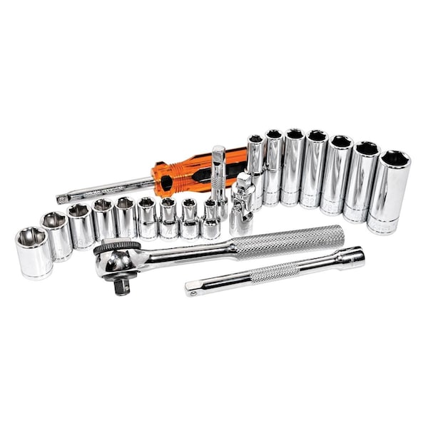 K-Tool International 1/4" Drive SAE, 21 pcs - KTI-21000