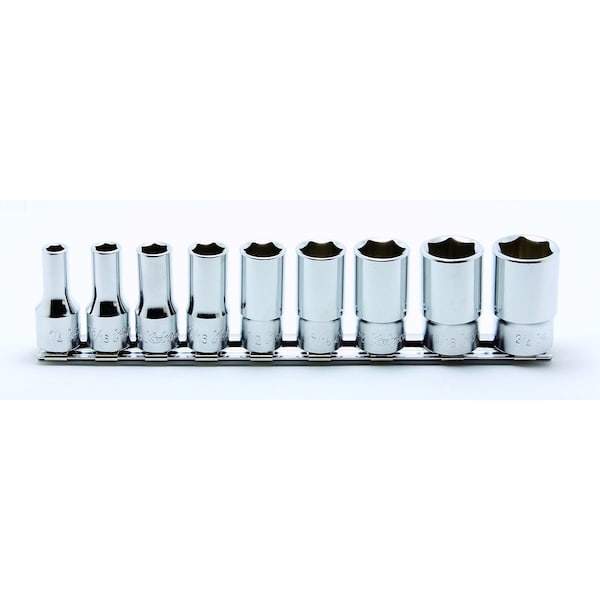 Ko-Ken Socket set 1/4-3/4 6 Point 200mm 9 pieces 3/8 Sq. Drive - RS3300XA/9