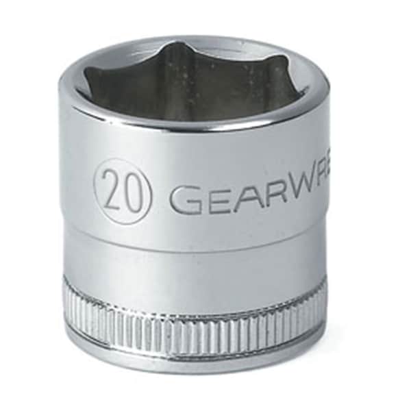 Protectionpro 0.38 in. Drive 6 Point Standard Met Socket 20 mm. - PR3589737