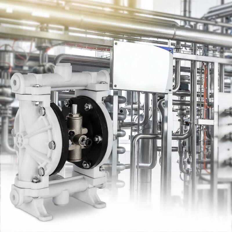 VEVOR Air-Operated Double Diaphragm Pump 1/2 in. Inlet Outlet 13.2 GPM 120PSI PTFE Diaphragm Transfer Pump for Oil Diesel - YBGMBQBY-15PP0001V0