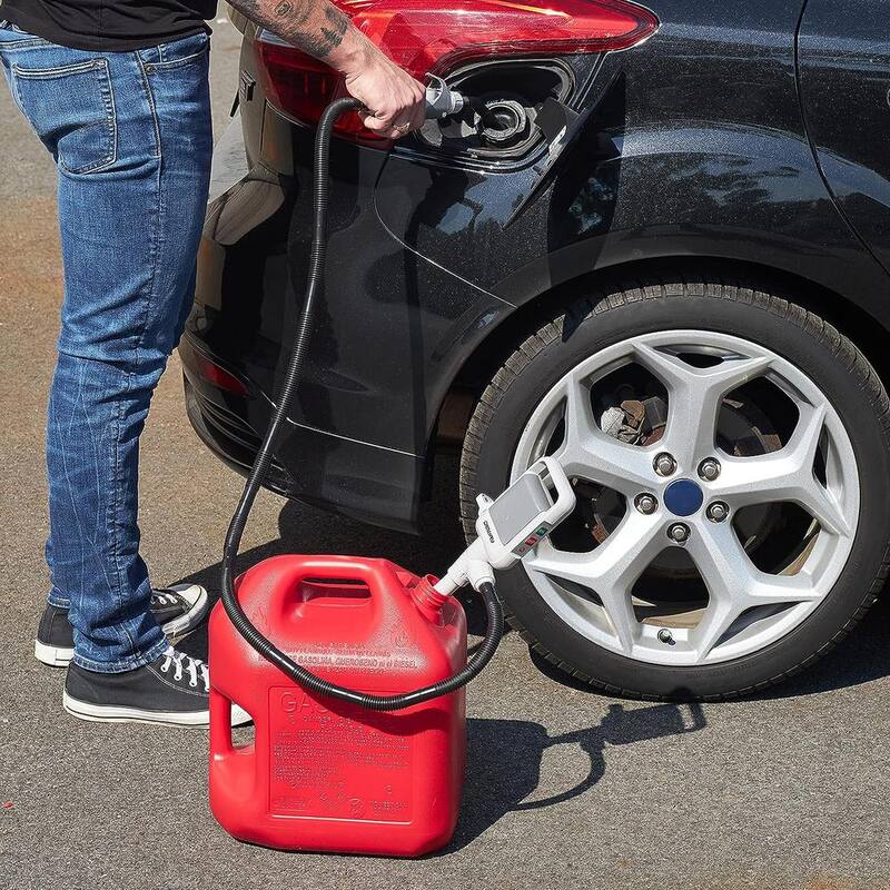DEWAY Automatic Fuel Transfer Pump W/Plastic Hose and Nozzle for Flow Control and Stop, Fits All Cans - WAYPUMP17