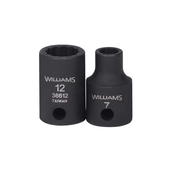 Williams Socket, 1 1/8 Inch OAL, Shallow Impact, 9 MM Size - JHW36609