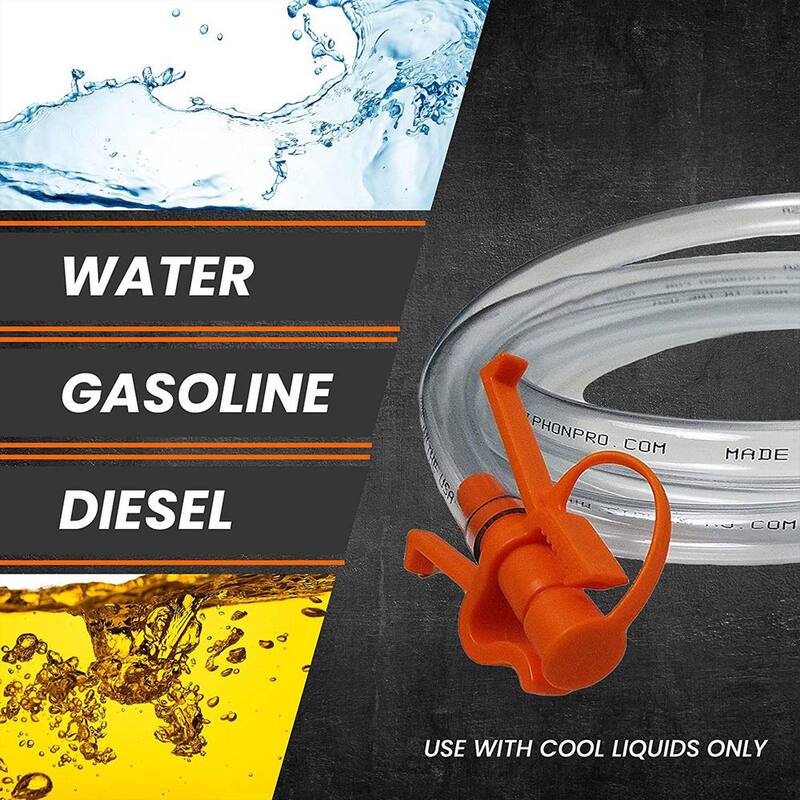 GASTAPPER SiphonPro Fuel Hand Pump for Gas, Oil, Diesel, and Water with 9' Hose - GTP-APA-SphPro-MultiSize