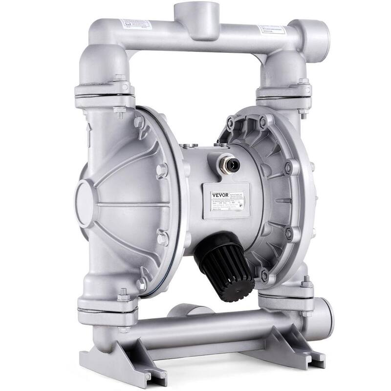 VEVOR Air Operated Double Diaphragm Pump, 44GPM, Max 115PSI Air Waste Oil Pneumatic Transfer Pump with 2 Extra Diaphragms - QDSQGMBLHJ15NT76JV0-0730