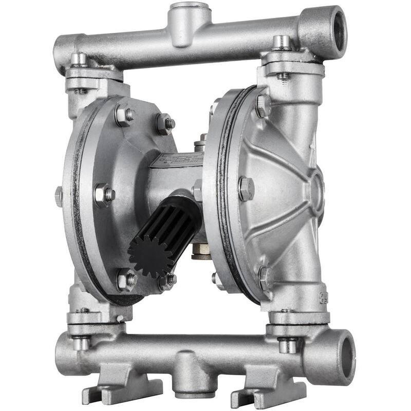 VEVOR Air-Operated Double Diaphragm Pump 1/2 in. Inlet Outlet 8.8 GPM 120PSI PET Diaphragm Transfer Pump for Petroleum Diesel - YBGMBQBK-15P00001V0