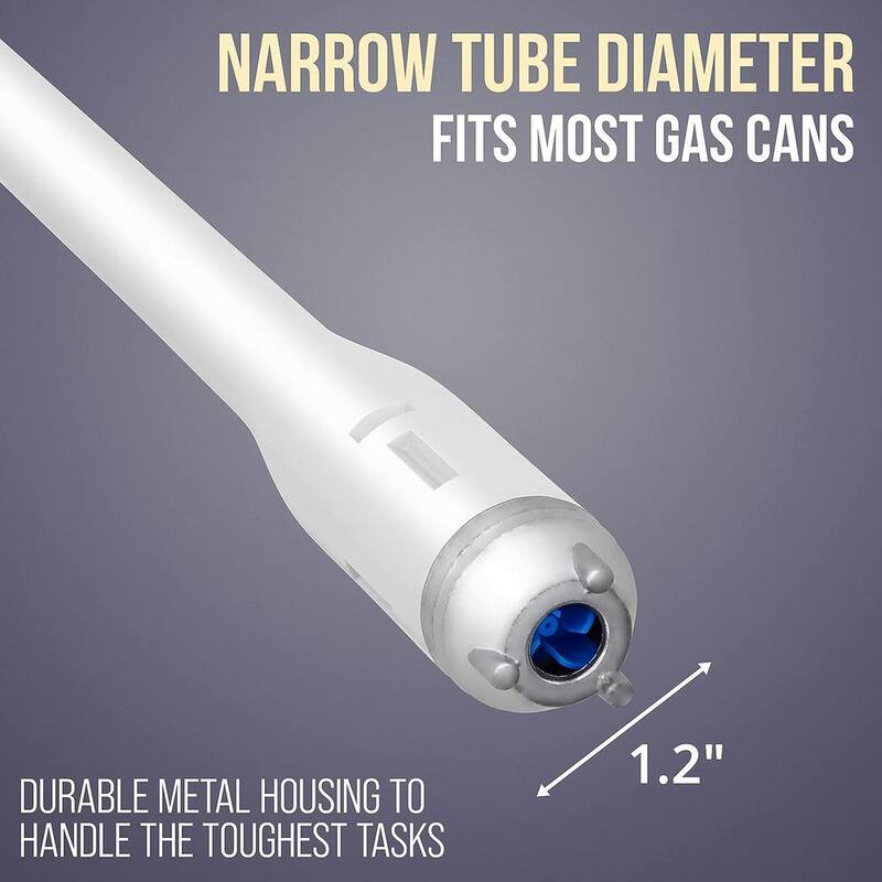 DEWAY Automatic Fuel Transfer Pump W/Rubber Hose and Nozzle for Flow Control and Stop, Fits All Cans - WAYPUMP14