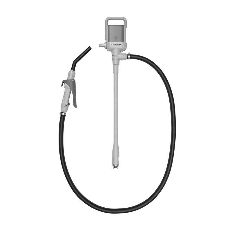 DEWAY Automatic Fuel Transfer Pump W/Rubber Hose and Nozzle for Flow Control and Stop, Fits All Cans - WAYPUMP14