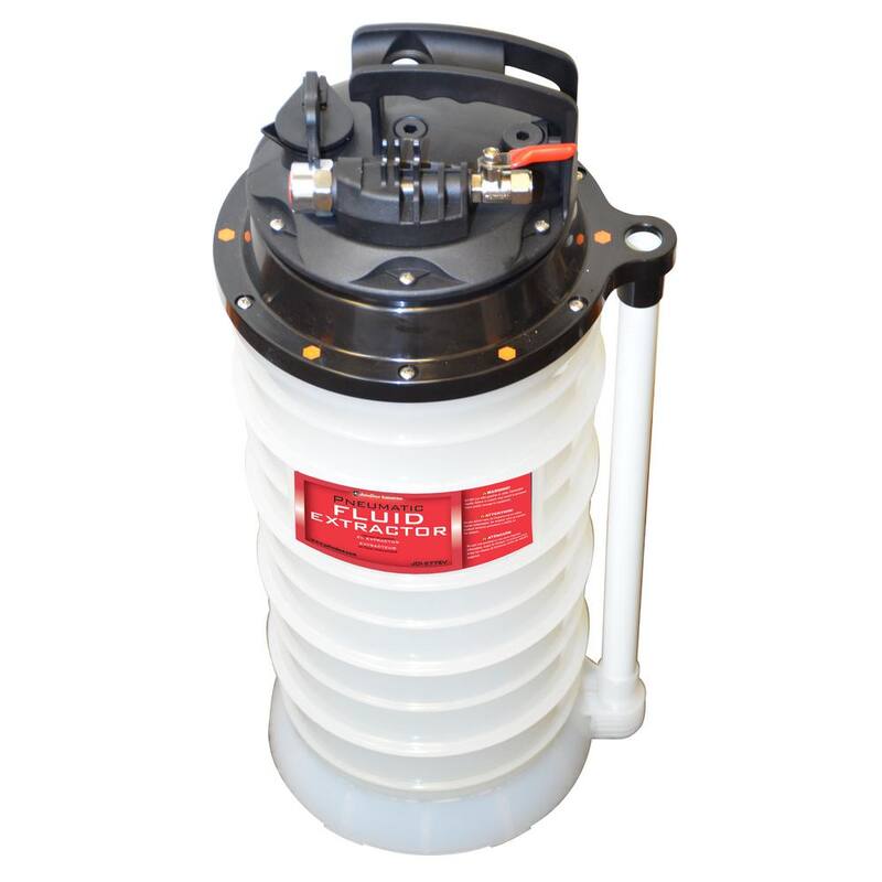 JohnDow Industries 2.7 Gal. Pneumatic Air Operated Fluid Evacuator/Extractor - JDI-277EV
