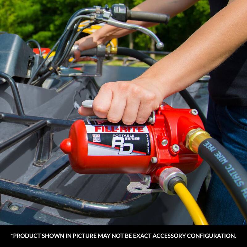 FILL-RITE 12-Volt 12 GPM 1/6 HP Portable Fuel Transfer Pump with Standard Accessories - RD1212NH