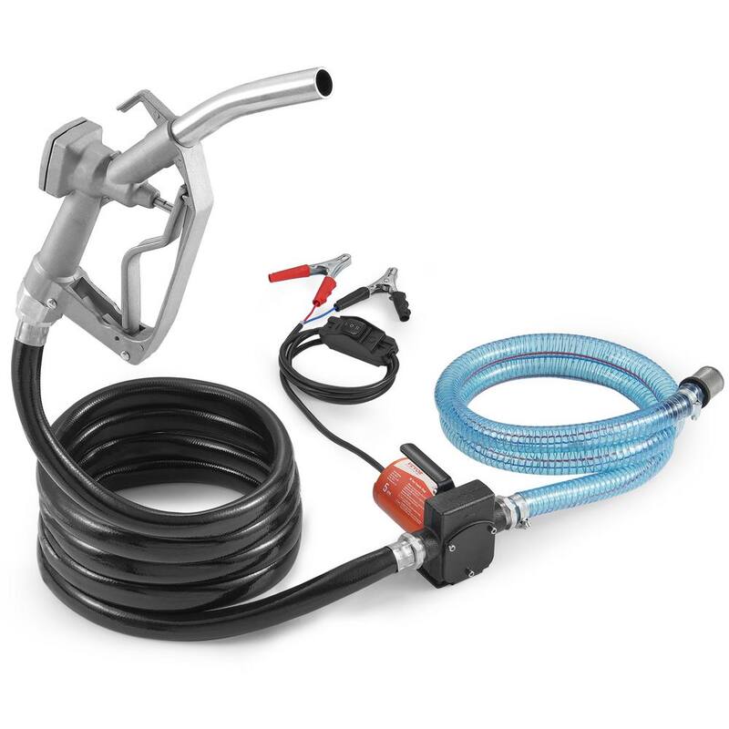 VEVOR Fuel Transfer Pump 5.3 GPM 1/10 HP Portable Electric Diesel Transfer Pump for Gasoline Diesel Kerosene Methanol Blends - FBBMG37GPM11Y1A3HV9