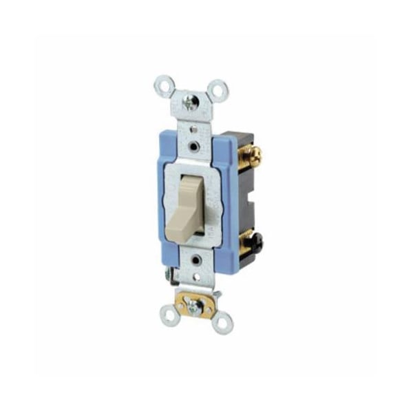 Interruptor basculante Leviton de 15A 120 277V de 3 vías Tgle Sw Ivory - 1203-2I