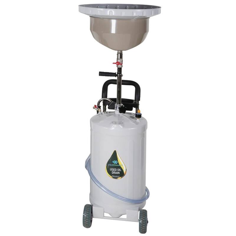 Liquidynamics 21 Gal. Capacity Powdered Coated Steel Self-Evacuating Used Oil Drain - 24176