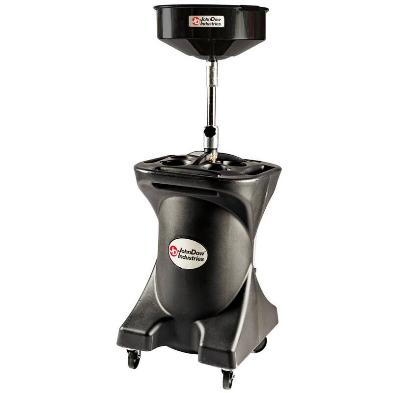 JohnDow Industries 27 Gal. Deluxe Poly Portable Oil Drain - JDI-27DC