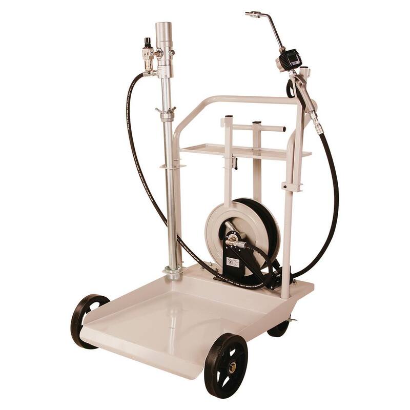 Liquidynamics Mobile Heavy-Duty Oil Transfer Cart System with 25 ft. Reel for 55 Gal. Drums - 20094-S32