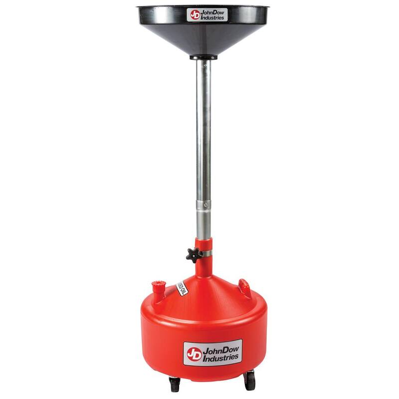 JohnDow Industries 8 Gal. Economy Portable Poly Oil Drain - JDI-8DCP