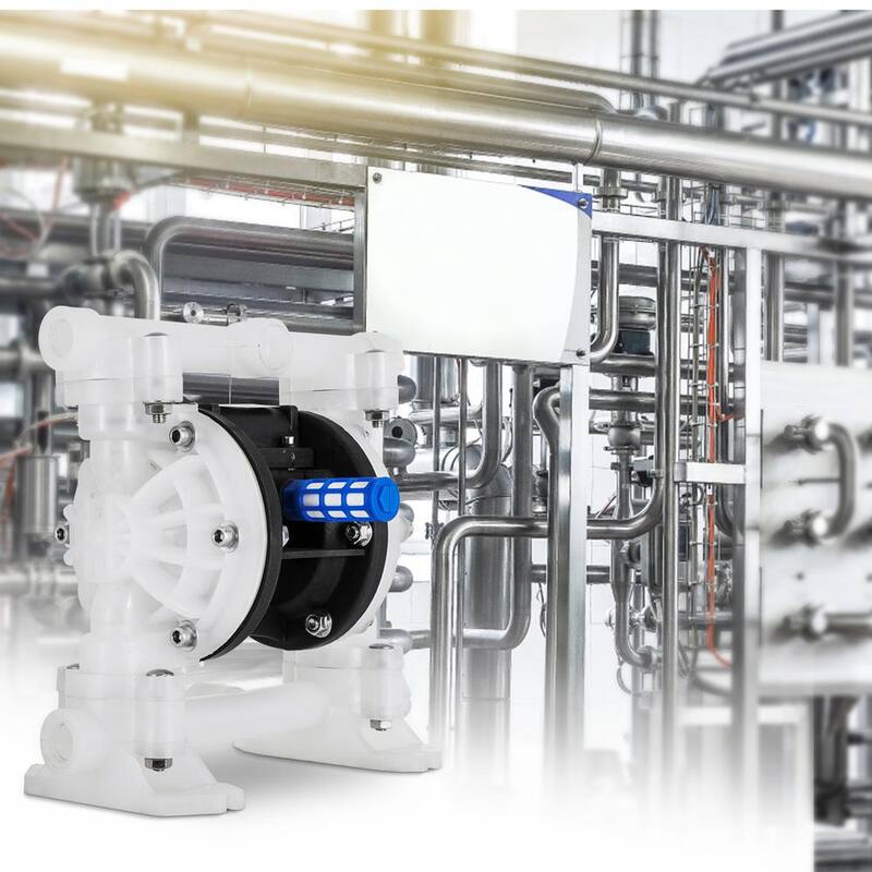 VEVOR Air-Operated Double Diaphragm Pump 1/2 in. Inlet Outlet 8.8 GPM 120PSI PET Diaphragm Transfer Pump for Petroleum Diesel - YBGMBQBY4-1500001V0