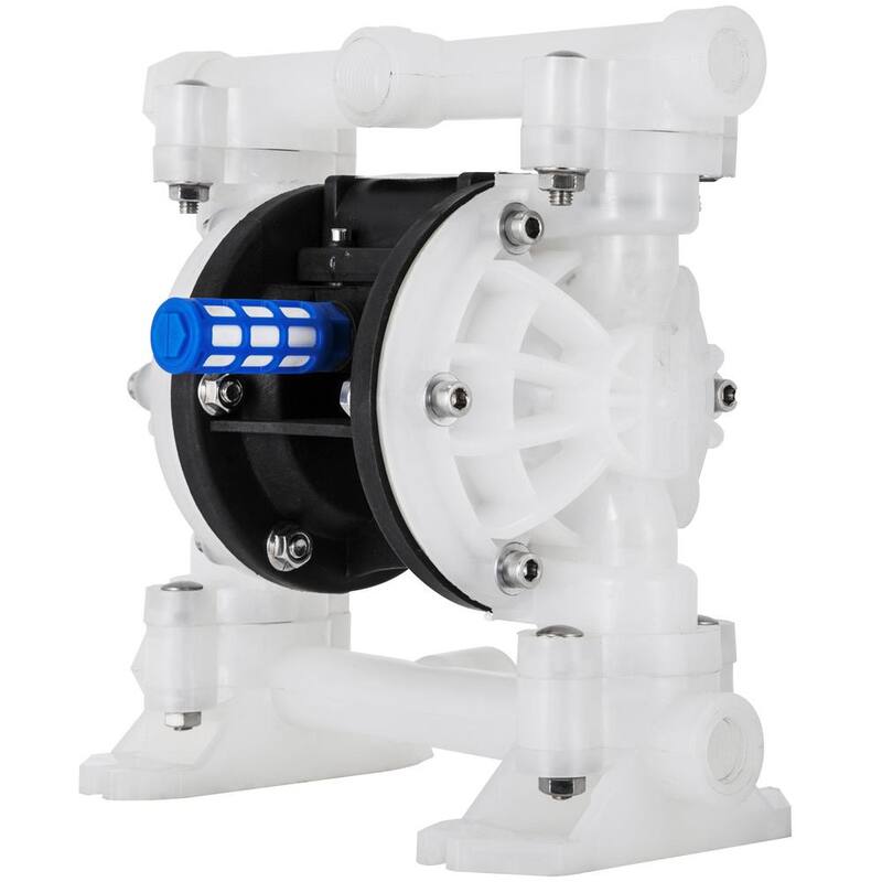 VEVOR Air-Operated Double Diaphragm Pump 1/2 in. Inlet Outlet 8.8 GPM 120PSI PET Diaphragm Transfer Pump for Petroleum Diesel - YBGMBQBY4-1500001V0