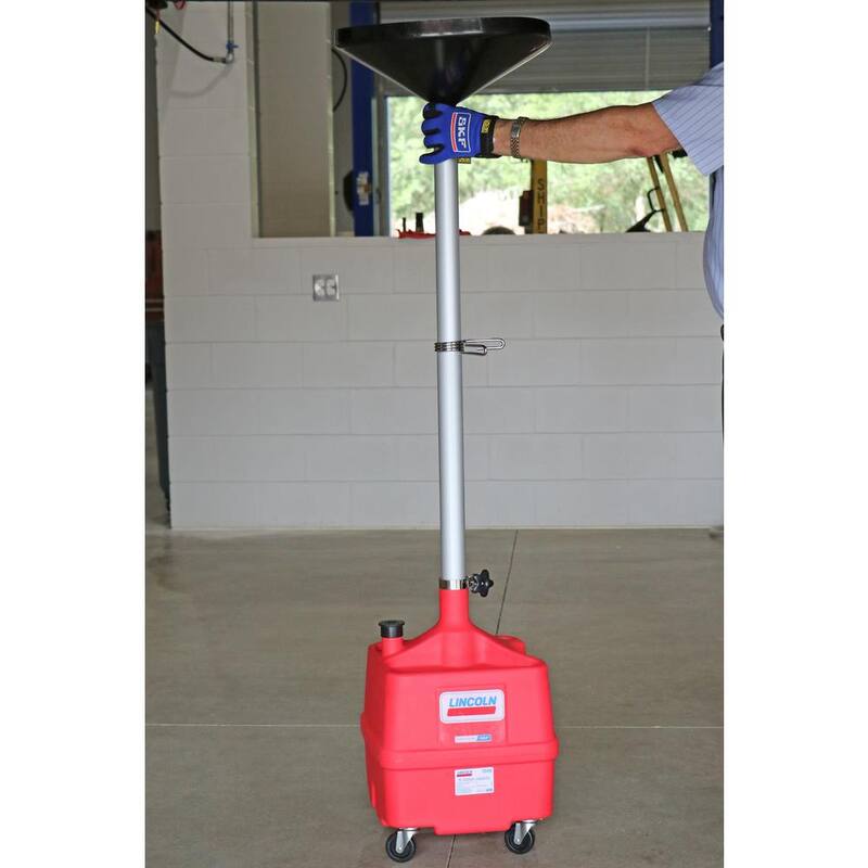 Lincoln Industrial 8 Gal. Portable Plastic Oil Drain - LIN3508